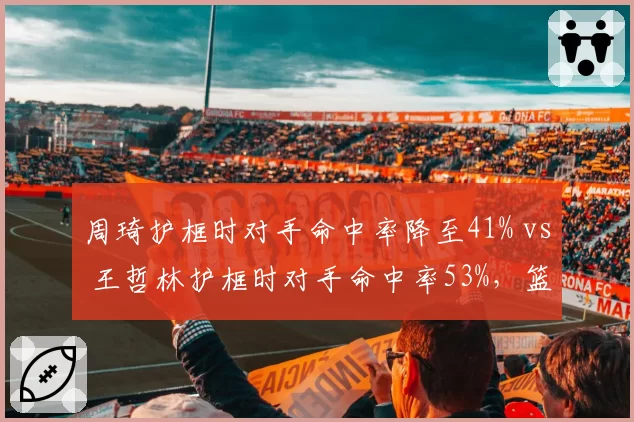 周琦护框时对手命中率降至41% vs 王哲林护框时对手命中率53%，篮下防守影响力天壤之别